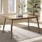Baxton Studio Edna French "Oak" Light Brown Finishing Wood Dining Table 126-6941 - alternate 3